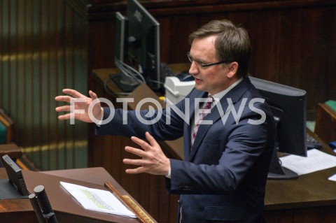  13.12.2018 WARSZAWA SEJM<br />POSIEDZENIE SEJMU<br />N/Z ZBIGNIEW ZIOBRO<br /> 