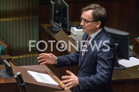  13.12.2018 WARSZAWA SEJM<br />POSIEDZENIE SEJMU<br />N/Z ZBIGNIEW ZIOBRO<br /> 