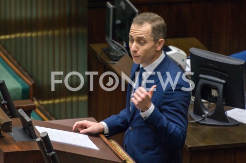  13.12.2018 WARSZAWA SEJM<br />POSIEDZENIE SEJMU<br />N/Z CEZARY TOMCZYK<br /> 