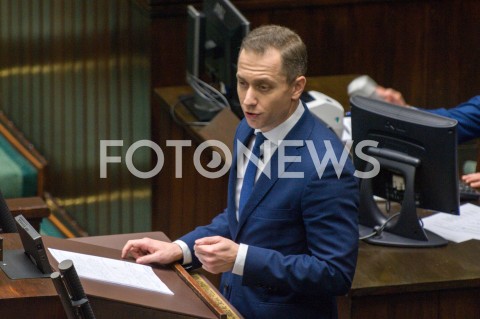  13.12.2018 WARSZAWA SEJM<br />POSIEDZENIE SEJMU<br />N/Z CEZARY TOMCZYK<br /> 