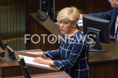  13.12.2018 WARSZAWA SEJM<br />POSIEDZENIE SEJMU<br />N/Z AGNIESZKA HANAJCZYK<br /> 