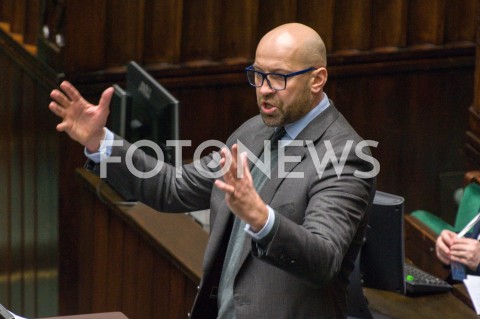  13.12.2018 WARSZAWA SEJM<br />POSIEDZENIE SEJMU<br />N/Z JAKUB RUTNICKI<br /> 