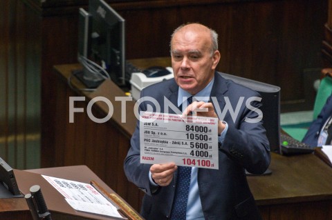  13.12.2018 WARSZAWA SEJM<br />POSIEDZENIE SEJMU<br />N/Z KRZYSZTOF GADOWSKI<br /> 