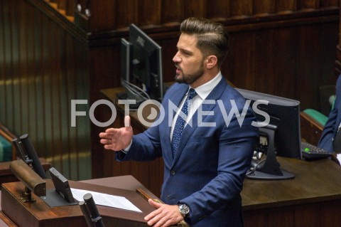  13.12.2018 WARSZAWA SEJM<br />POSIEDZENIE SEJMU<br />N/Z PIOTR CIESLINSKI<br /> 