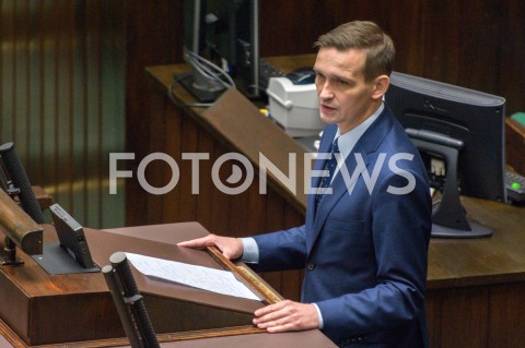  13.12.2018 WARSZAWA SEJM<br />POSIEDZENIE SEJMU<br />N/Z MICHAL JAROS<br /> 