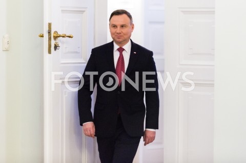  13.12.2018 WARSZAWA<br />WRECZENIE ODZNACZEN PANSTWOWYCH DZIALACZOM OPOZYCJI ANTYKOMUNISTYCZNEJ<br />N/Z PREZYDENT RP ANDRZEJ DUDA <br /> 