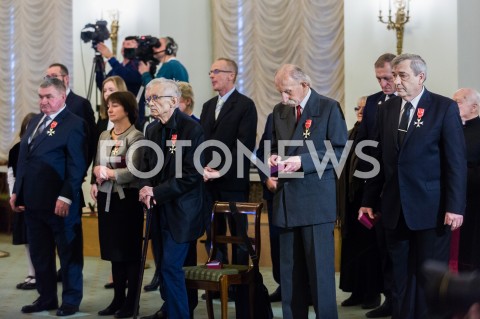  13.12.2018 WARSZAWA<br />WRECZENIE ODZNACZEN PANSTWOWYCH DZIALACZOM OPOZYCJI ANTYKOMUNISTYCZNEJ<br />N/Z ODZNACZENI<br /> 