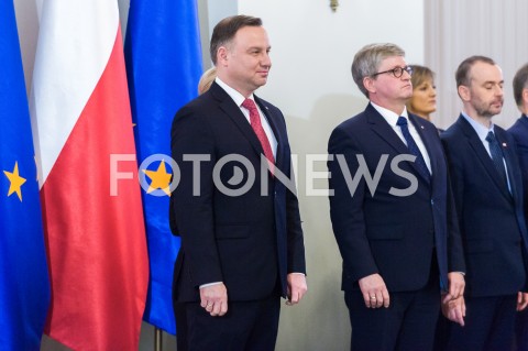  13.12.2018 WARSZAWA<br />WRECZENIE ODZNACZEN PANSTWOWYCH DZIALACZOM OPOZYCJI ANTYKOMUNISTYCZNEJ<br />N/Z PREZYDENT RP ANDRZEJ DUDA <br /> 