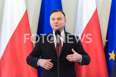  13.12.2018 WARSZAWA<br />WRECZENIE ODZNACZEN PANSTWOWYCH DZIALACZOM OPOZYCJI ANTYKOMUNISTYCZNEJ<br />N/Z PREZYDENT RP ANDRZEJ DUDA <br /> 