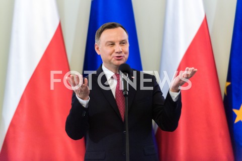  13.12.2018 WARSZAWA<br />WRECZENIE ODZNACZEN PANSTWOWYCH DZIALACZOM OPOZYCJI ANTYKOMUNISTYCZNEJ<br />N/Z PREZYDENT RP ANDRZEJ DUDA <br /> 