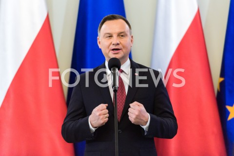  13.12.2018 WARSZAWA<br />WRECZENIE ODZNACZEN PANSTWOWYCH DZIALACZOM OPOZYCJI ANTYKOMUNISTYCZNEJ<br />N/Z PREZYDENT RP ANDRZEJ DUDA <br /> 