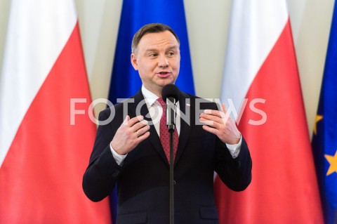  13.12.2018 WARSZAWA<br />WRECZENIE ODZNACZEN PANSTWOWYCH DZIALACZOM OPOZYCJI ANTYKOMUNISTYCZNEJ<br />N/Z PREZYDENT RP ANDRZEJ DUDA <br /> 