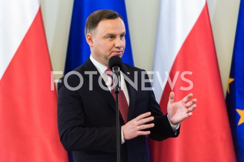  13.12.2018 WARSZAWA<br />WRECZENIE ODZNACZEN PANSTWOWYCH DZIALACZOM OPOZYCJI ANTYKOMUNISTYCZNEJ<br />N/Z PREZYDENT RP ANDRZEJ DUDA <br /> 