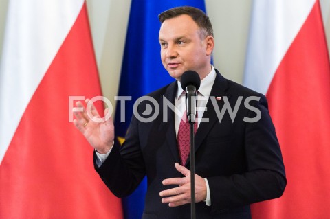  13.12.2018 WARSZAWA<br />WRECZENIE ODZNACZEN PANSTWOWYCH DZIALACZOM OPOZYCJI ANTYKOMUNISTYCZNEJ<br />N/Z PREZYDENT RP ANDRZEJ DUDA <br /> 