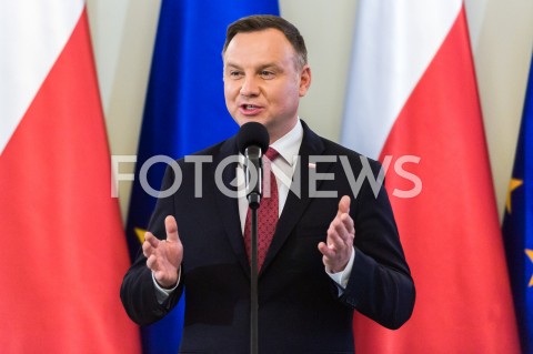  13.12.2018 WARSZAWA<br />WRECZENIE ODZNACZEN PANSTWOWYCH DZIALACZOM OPOZYCJI ANTYKOMUNISTYCZNEJ<br />N/Z PREZYDENT RP ANDRZEJ DUDA <br /> 