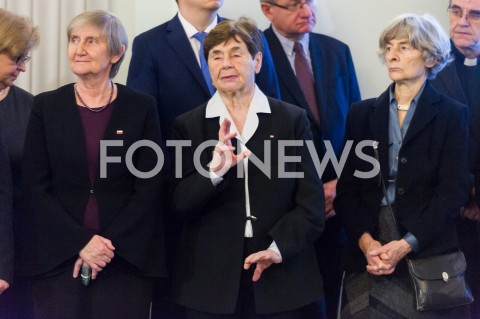  13.12.2018 WARSZAWA<br />WRECZENIE ODZNACZEN PANSTWOWYCH DZIALACZOM OPOZYCJI ANTYKOMUNISTYCZNEJ<br />N/Z ZOFIA ROMASZEWSKA<br /> 