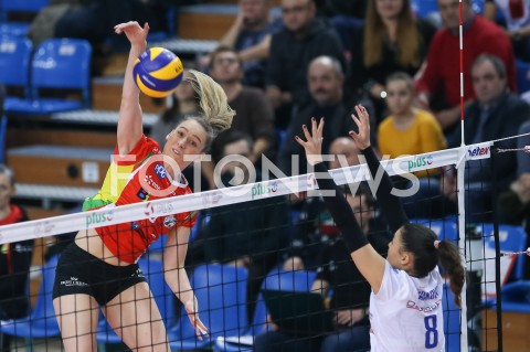  17.12.2018 RZESZOW <br />
SIATKOWKA LIGA SIATKOWKI KOBIET LSK 2018/2019 WOMEN VOLLEYBALL POLAND POLISH LEAGUE <br />
MECZ DEVELOPRES SKYRES RZESZOW - BKS PROFI CREDIT BIELSKO - BIALA<br />
N/Z OLIVIA ROZANSKI <br />
 