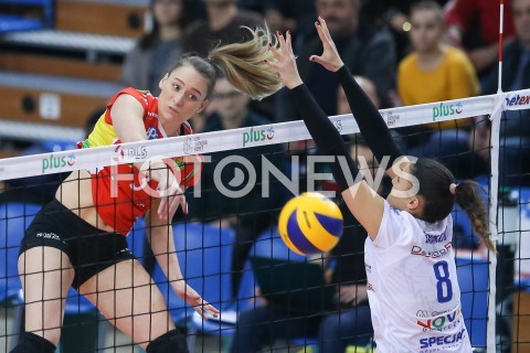  17.12.2018 RZESZOW <br />
SIATKOWKA LIGA SIATKOWKI KOBIET LSK 2018/2019 WOMEN VOLLEYBALL POLAND POLISH LEAGUE <br />
MECZ DEVELOPRES SKYRES RZESZOW - BKS PROFI CREDIT BIELSKO - BIALA<br />
N/Z OLIVIA ROZANSKI <br />
 