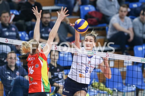  17.12.2018 RZESZOW <br />
SIATKOWKA LIGA SIATKOWKI KOBIET LSK 2018/2019 WOMEN VOLLEYBALL POLAND POLISH LEAGUE <br />
MECZ DEVELOPRES SKYRES RZESZOW - BKS PROFI CREDIT BIELSKO - BIALA<br />
N/Z MAGDALENA HAWRYLA <br />
 