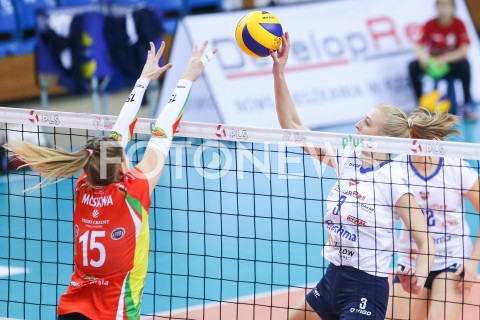  17.12.2018 RZESZOW <br />
SIATKOWKA LIGA SIATKOWKI KOBIET LSK 2018/2019 WOMEN VOLLEYBALL POLAND POLISH LEAGUE <br />
MECZ DEVELOPRES SKYRES RZESZOW - BKS PROFI CREDIT BIELSKO - BIALA<br />
N/Z KAMILA WITKOWSKA <br />
 