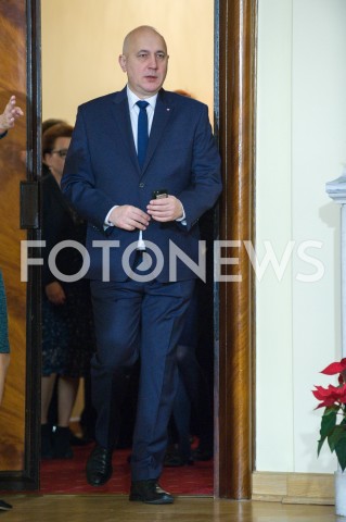  19.12.2018 WARSZAWA<br />BETLEJEMSKIE SWIATLO POKOJU W KANCELARII PREZESA RADY MINISTROW<br />N/Z JOACHIM BRUDZINSKI<br /> 