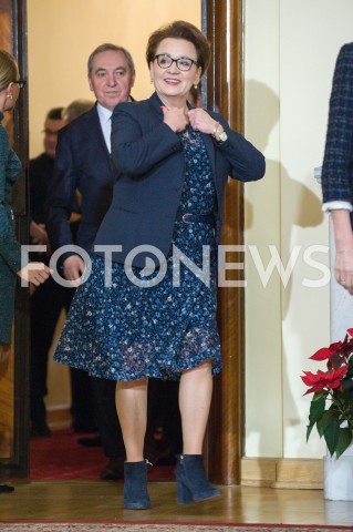  19.12.2018 WARSZAWA<br />BETLEJEMSKIE SWIATLO POKOJU W KANCELARII PREZESA RADY MINISTROW<br />N/Z ANNA ZALEWSKA HENRYK KOWALCZYK<br /> 