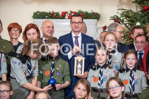 Betlejemskie Światło Pokoju w Kancelarii Premiera w Warszawie