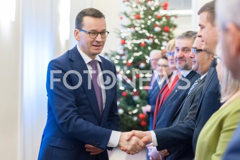  19.12.2018 WARSZAWA<br />POSIEDZENIE RADY MINISTROW<br />N/Z PREMIER MATEUSZ MORAWIECKI MAREK GROBARCZYK<br /> 