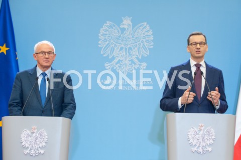 Konferencja premiera Mateusza Morawieckiego nt. cen energii w Warszawie