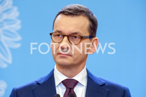  21.12.2018 WARSZAWA<br />KONFERENCJA W KANCELARII PREZESA RADY MINISTROW NA TEMAT CEN ENERGII<br />N/Z PREMIER MATEUSZ MORAWIECKI<br /> 