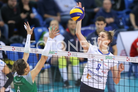  22.12.2018 RZESZOW <br />
SIATKOWKA LIGA SIATKOWKI KOBIET LSK 2018/2019 WOMEN VOLLEYBALL POLAND POLISH LEAGUE <br />
MECZ DEVELOPRES SKYRES RZESZOW - #VOLLEY WROCLAW <br />
N/Z MAGDALENA HAWRYLA <br />
 