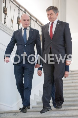  28.12.2018 WARSZAWA SEJM<br />POSIEDZENIE SEJMU<br />DEBATA I GLOSOWANIE NAD USTAWA ZAPOBIEGAJACA WZROSTOWI CEN PRADU W 2019 ROKU<br />N/Z MAREK KUCHCINSKI WALDEMAR ANDZEL<br /> 