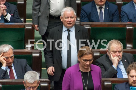  28.12.2018 WARSZAWA SEJM<br />POSIEDZENIE SEJMU<br />DEBATA I GLOSOWANIE NAD USTAWA ZAPOBIEGAJACA WZROSTOWI CEN PRADU W 2019 ROKU<br />N/Z PREZES JAROSLAW KACZYNSKI<br /> 