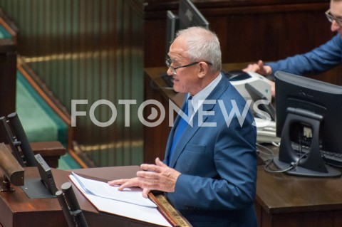  28.12.2018 WARSZAWA SEJM<br />POSIEDZENIE SEJMU<br />DEBATA I GLOSOWANIE NAD USTAWA ZAPOBIEGAJACA WZROSTOWI CEN PRADU W 2019 ROKU<br />N/Z KRZYSZTOF TCHORZEWSKI<br /> 