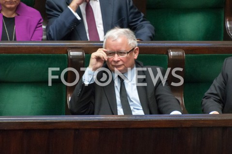  28.12.2018 WARSZAWA SEJM<br />POSIEDZENIE SEJMU<br />DEBATA I GLOSOWANIE NAD USTAWA ZAPOBIEGAJACA WZROSTOWI CEN PRADU W 2019 ROKU<br />N/Z JAROSLAW KACZYNSKI<br /> 