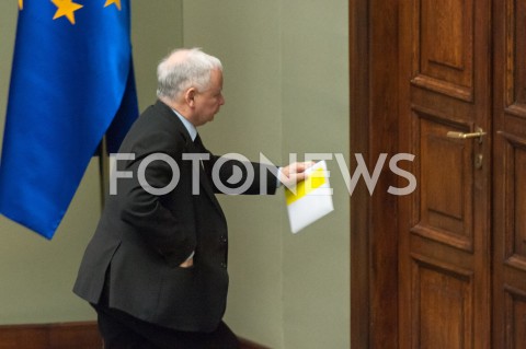  28.12.2018 WARSZAWA SEJM<br />POSIEDZENIE SEJMU<br />DEBATA I GLOSOWANIE NAD USTAWA ZAPOBIEGAJACA WZROSTOWI CEN PRADU W 2019 ROKU<br />N/Z JAROSLAW KACZYNSKI<br /> 