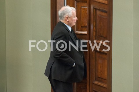  28.12.2018 WARSZAWA SEJM<br />POSIEDZENIE SEJMU<br />DEBATA I GLOSOWANIE NAD USTAWA ZAPOBIEGAJACA WZROSTOWI CEN PRADU W 2019 ROKU<br />N/Z JAROSLAW KACZYNSKI<br /> 