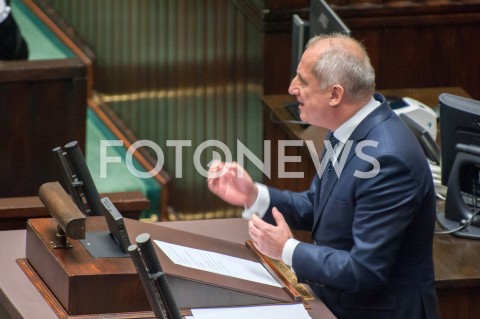  28.12.2018 WARSZAWA SEJM<br />POSIEDZENIE SEJMU<br />DEBATA I GLOSOWANIE NAD USTAWA ZAPOBIEGAJACA WZROSTOWI CEN PRADU W 2019 ROKU<br />N/Z SLAWOMIR NEUMANN<br /> 
