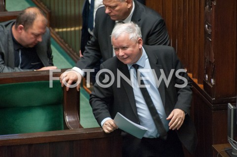  28.12.2018 WARSZAWA SEJM<br />POSIEDZENIE SEJMU<br />DEBATA I GLOSOWANIE NAD USTAWA ZAPOBIEGAJACA WZROSTOWI CEN PRADU W 2019 ROKU<br />N/Z PREZES JAROSLAW KACZYNSKI<br /> 