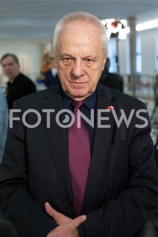  28.12.2018 WARSZAWA SEJM<br />POSIEDZENIE SEJMU<br />DEBATA I GLOSOWANIE NAD USTAWA ZAPOBIEGAJACA WZROSTOWI CEN PRADU W 2019 ROKU<br />N/Z STEFAN NIESIOLOWSKI<br /> 