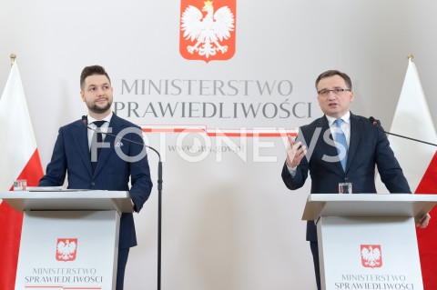 Konferencja w Ministerstwie Sprawiedliwości w Warszawie