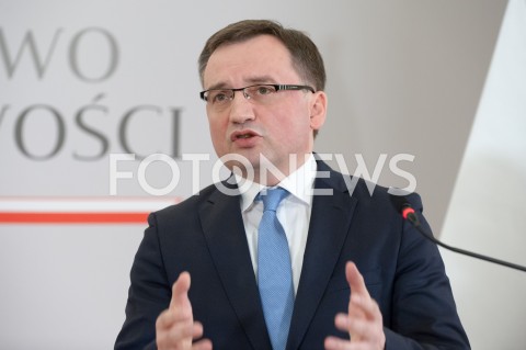  31.12.2018 WARSZAWA<br />KONFERENCJA W MINISTERSTWIE SPRAWIEDLIWOSCI<br />N/Z ZBIGNIEW ZIOBRO<br /> 