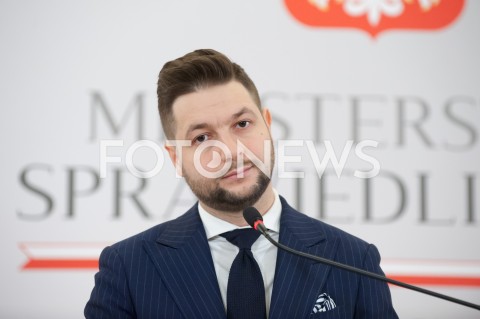  31.12.2018 WARSZAWA<br />KONFERENCJA W MINISTERSTWIE SPRAWIEDLIWOSCI<br />N/Z PATRYK JAKI<br /> 