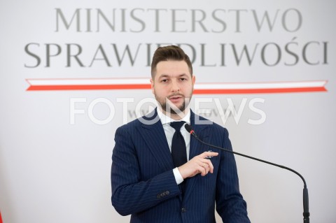  31.12.2018 WARSZAWA<br />KONFERENCJA W MINISTERSTWIE SPRAWIEDLIWOSCI<br />N/Z PATRYK JAKI<br /> 