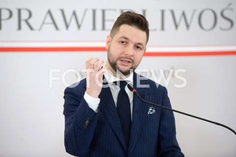  31.12.2018 WARSZAWA<br />KONFERENCJA W MINISTERSTWIE SPRAWIEDLIWOSCI<br />N/Z PATRYK JAKI<br /> 