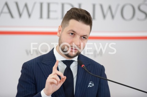  31.12.2018 WARSZAWA<br />KONFERENCJA W MINISTERSTWIE SPRAWIEDLIWOSCI<br />N/Z PATRYK JAKI<br /> 