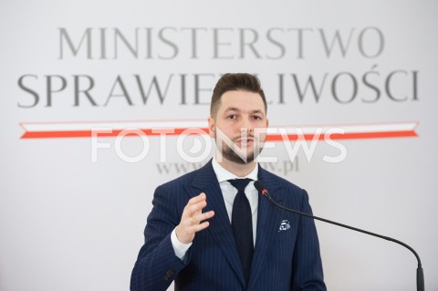  31.12.2018 WARSZAWA<br />KONFERENCJA W MINISTERSTWIE SPRAWIEDLIWOSCI<br />N/Z PATRYK JAKI<br /> 