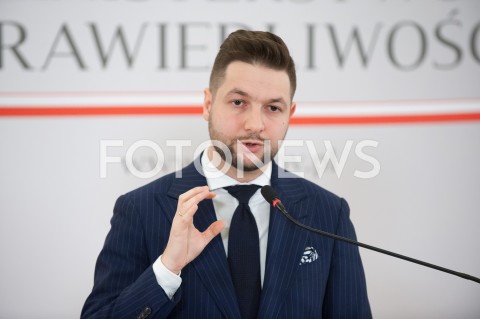  31.12.2018 WARSZAWA<br />KONFERENCJA W MINISTERSTWIE SPRAWIEDLIWOSCI<br />N/Z PATRYK JAKI<br /> 