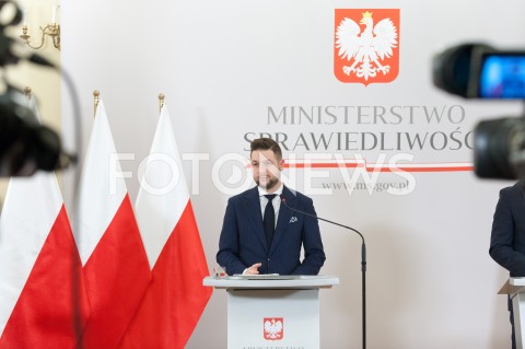 31.12.2018 WARSZAWA<br />KONFERENCJA W MINISTERSTWIE SPRAWIEDLIWOSCI<br />N/Z PATRYK JAKI<br /> 