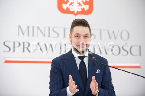  31.12.2018 WARSZAWA<br />KONFERENCJA W MINISTERSTWIE SPRAWIEDLIWOSCI<br />N/Z PATRYK JAKI<br /> 